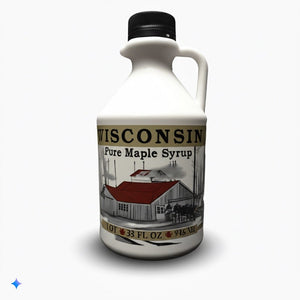 1 Quart Grade A, Pure Wisconsin Maple Syrup - Homestead Gristmill