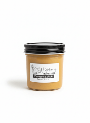 6 oz Peanut Butter jar - Homestead Gristmill