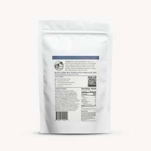 Blue Corn Butterscotch Pancake Mix - Homestead Gristmill