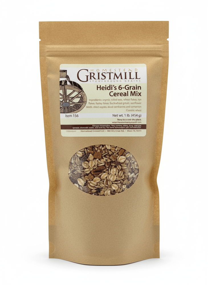 Heidi's 6 - Grain Cereal Mix - Homestead Gristmill