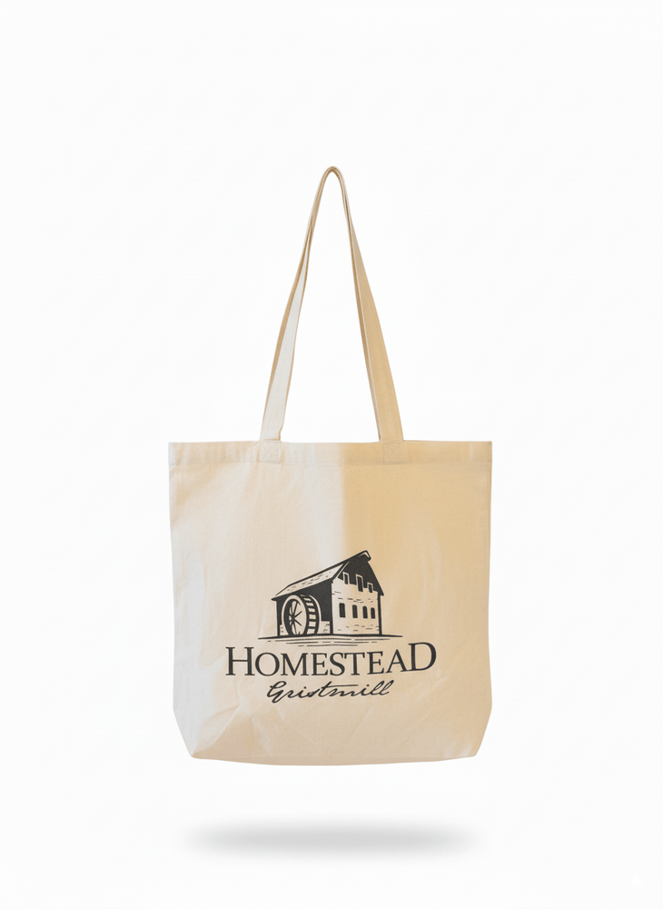 Homestead Gristmill Burlap Tote Bag - Homestead Gristmill