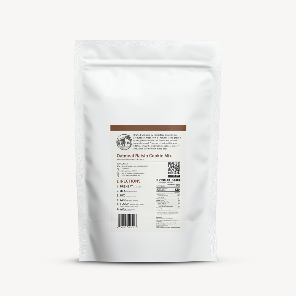 Oatmeal Raisin Cookie Mix - Homestead Gristmill