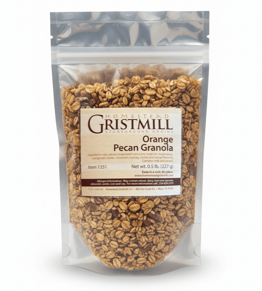 Orange Pecan Granola - Homestead Gristmill