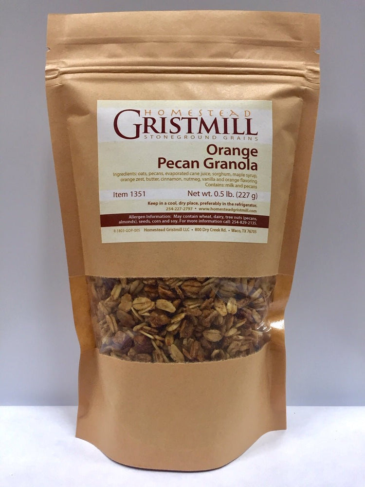 Orange Pecan Granola - Homestead Gristmill