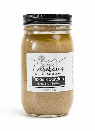 Peanut Butter, 16 oz jar - Homestead Gristmill