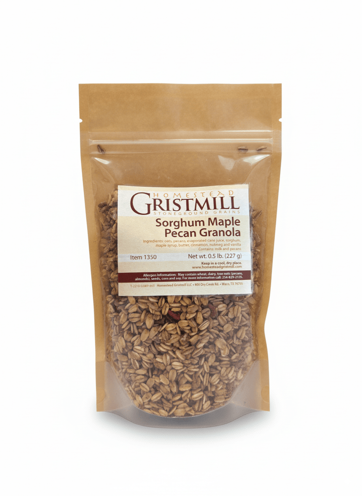 Sorghum Maple Pecan Granola - Homestead Gristmill