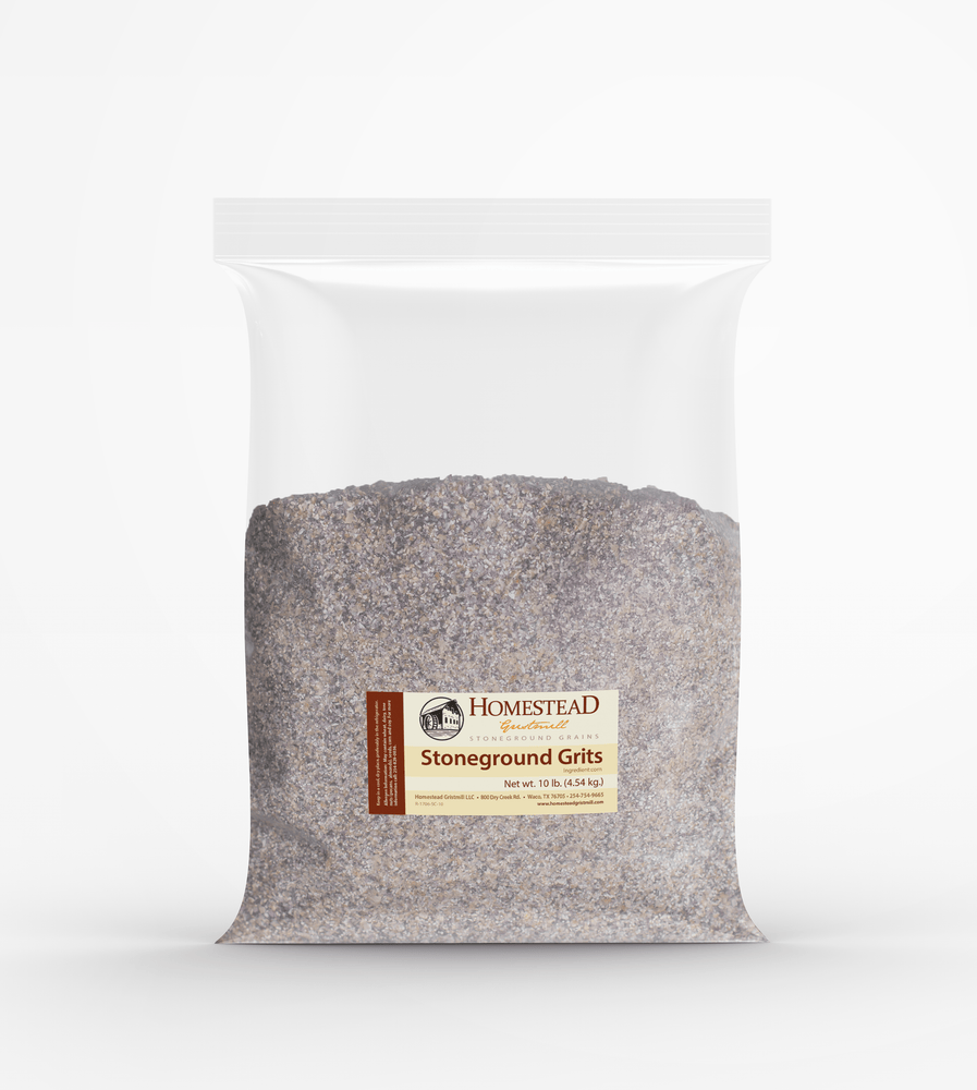 Stone - ground Blue Corn Grits (10 lb) - Homestead Gristmill