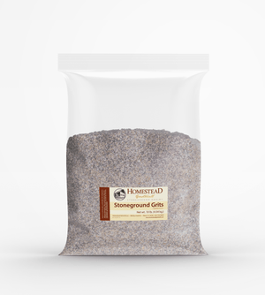 Stone - ground Blue Corn Grits (10 lb) - Homestead Gristmill
