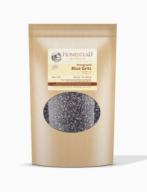 Stoneground Blue Corn Grits - Homestead Gristmill